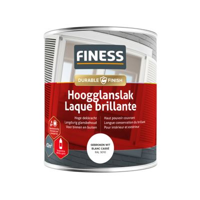 Finess hoogglanslak gebroken wit nr. 14205 (a 750ml)
