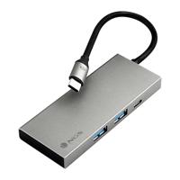 NGS Wonder Dock 4 Pro - USB-C multiportadapter van aluminium, ultralicht, HDMI 4K 30Hz, 3.0-aansluiting met PD-opladen 100 W, compatibel met MacBook, Chromebook en laptops - thumbnail