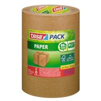 Tesapack paper ecoLogo, ft 50 mm x 50 m, bruin, pak van 3 stuks - thumbnail