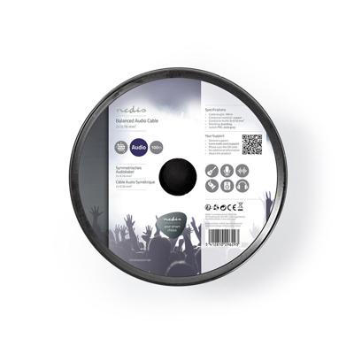 Gebalanceerde Audiokabel | 2x 0,16 mm² | 100 m | Rol | Grijs