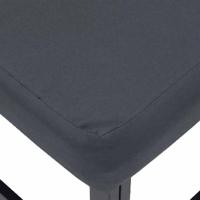 Tuinbankenset met kussen 10 pcs Zwart Aluminium - thumbnail