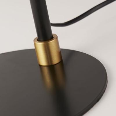 Searchlight Zwarte tafellampKnox Ø 25cm - EU20224-1GO