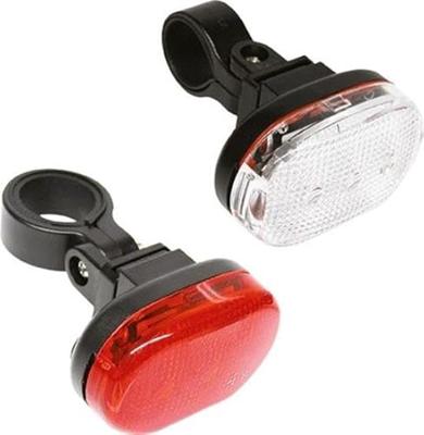 Verlichtingset Edge City - 3 Led - voor + achter - inclusief batterijen Verlichtingset Edge City - 3 Led - voor + achter - inclusief batterijen