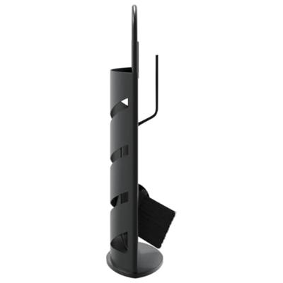 VidaXL 5-delige haardset 23x15x66 cm staal - thumbnail