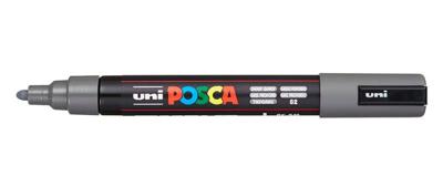 Uni Posca verfmarker pc5m diep grijs - conische punt 2,5 mm