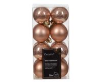 Kerstbal kunststof d4 cm rose 16st kerst Decoris - Decoris - thumbnail