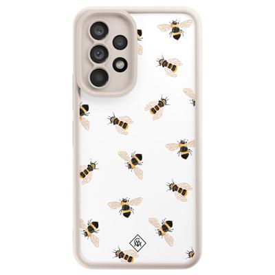 Samsung Galaxy A53 beige case - Bee happy Samsung Galaxy A53 beige case - Bee happy
