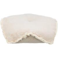 TRIXIE Knuffelig bed voor honden en katten in trendy boho-design, kussen boho, hoekig, 70 × 70 cm, beige - met afneembare, wasmachinebestendige overtrek - 38216 - thumbnail