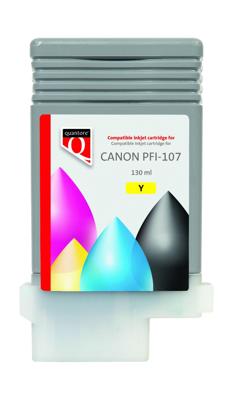 Inktcartridge quantore canon pfi-107 geel | 12 stuks