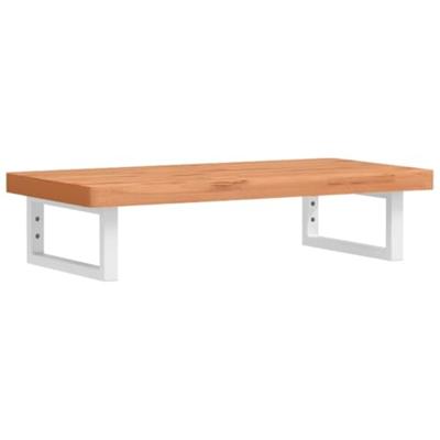 Badkamer wandschap staal en massief beukenhout