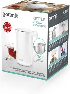 Gorenje K15DWW waterkoker 1,5 l 2200 W Wit