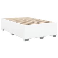 Boxspring met matras kunstleer wit 120x200 cm - thumbnail