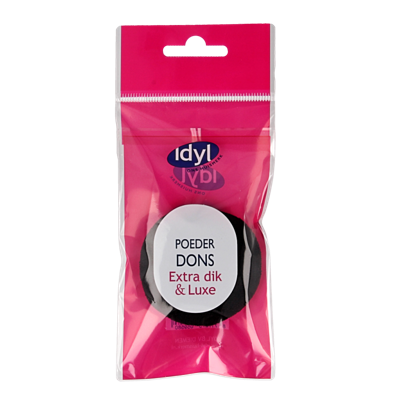 Idyl Poederdons zwart extra dik & luxe 1 Stuks