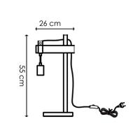 Light depot - tafellamp Denton - hout / burned metal - Outlet - thumbnail