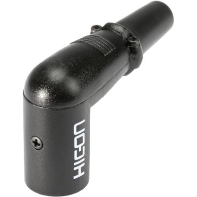 Hicon HI-X3RM-M XLR-connector Stekker, haaks Aantal polen: 3 Zwart 1 stuk(s) Hicon HI-X3RM-M XLR-connector Stekker, haaks Aantal polen: 3 Zwart 1 stuk(s)