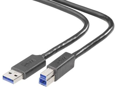 Belkin F3U159Cp0.9M-P Usb Kabel, Zwart