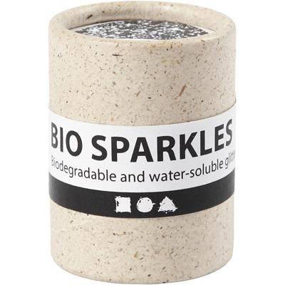 Creativ Company Bio glitter zilver, 10gr
