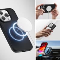 4Smarts Silikon Case Backcover Apple iPhone 15 Plus Zwart MagSafe compatible - thumbnail