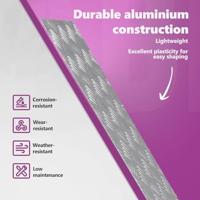 VidaXL Trap tread rechthoekig 4 pcs zilver 70 x 30 cm aluminium - thumbnail