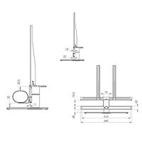 Cavus Tv en soundbar voet, 60° draaibare tv-standaard voor Sonos Arc soundbar & TV - tot 30 kg - thumbnail