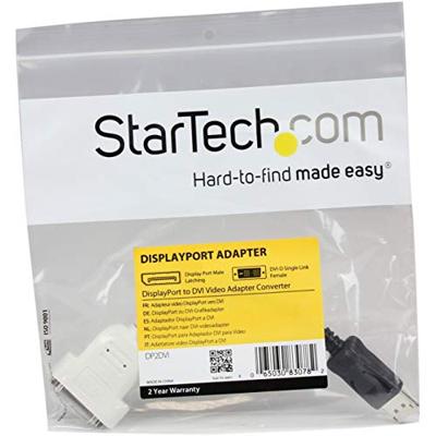 Adapter DisplayPort naar DVI Startech DP2DVI Zwart