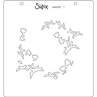 Sizzix • layered stencils strawberry wreath 4pcs