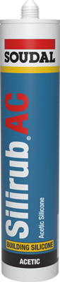 Soudal Silirub AC | Siliconen voegkit | 310 ml | Wit - 101446 Soudal Silirub AC | Siliconen voegkit | 310 ml | Wit - 101446