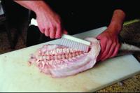 Handborstel Vikan smal 300mm blauw - thumbnail