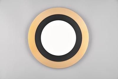 Trio Ronde design plafondlampMorgan zwart met goud - 641519280