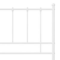 Bedframe metaal wit 140x200 cm - thumbnail