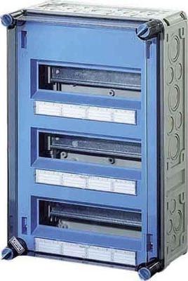 Hensel 2000613 Mi 1335 Kleine verdeelkast Opbouw (op muur) Aantal groepen: 36 Aantal rijen: 3 Inhoud: 1 stuk(s)