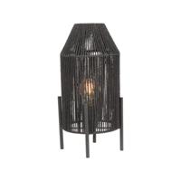 LABEL51 Tafellamp 'Ibiza' Jute, kleur Zwart - thumbnail