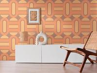 AS Creation Retro Chic - Bruin - Retro - 395362 - thumbnail