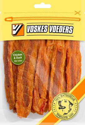 Hondenvoer kip met eend filet bites groot Voskes - Voskes
