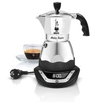 Elektrische Italiaanse koffiemaker - BIALETTI - MOKA TIMER - 3 kopjes - 120 ml - Roestvrij staal - thumbnail