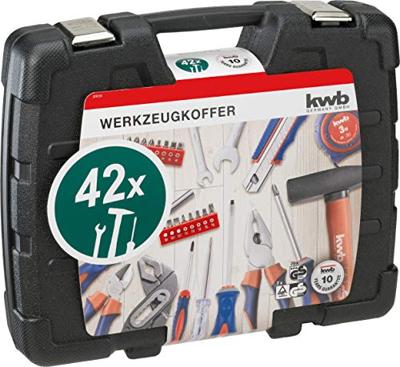 kwb Gereedschapskoffer (gevuld) 42-delig Doe-het-zelver, Handwerker (l x b x h) 29 x 34 x 7 cm - thumbnail