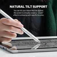 Adonit Neo Ink Stylus Digitale pen Met drukgevoelige punt, Herlaadbaar Zwart - thumbnail