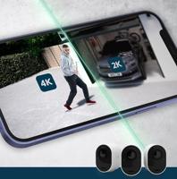 ARLO Ultra 2 Spotlight 2cam Kit black VMS5240B-200EUS IP-Bewakingscameraset WiFi Met 2 cameras 3840 x 2160 Pixel - thumbnail
