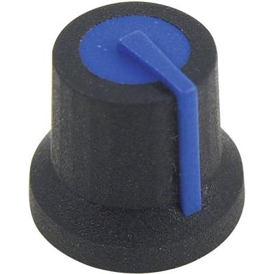 Cliff CL170827BR CL170827BR Draaiknop Zwart, Blauw (Ø x h) 16.8 mm x 14.5 mm 1 stuk(s)