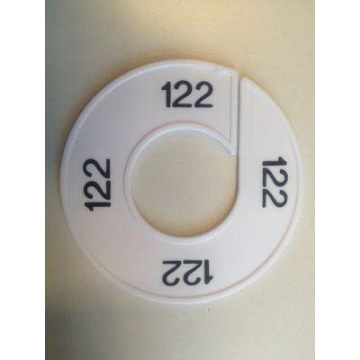 Maatring 9cm wit/zwart 122