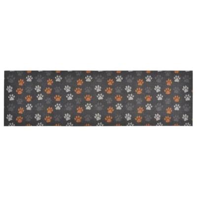 VidaXL Keukenmat wasbaar potenprint 60x180 cm fluweel