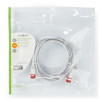 Nedis CCGP85216WT50 Cat6 Utp-netwerkkabel Plat Rj45 Male - Rj45 Male 5,0 M White Nedis CCGP85216WT50 Cat6 Utp-netwerkkabel Plat Rj45 Male - Rj45 Male 5,0 M White