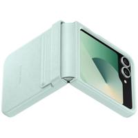 Samsung Vegan Leather Case voor Flip 6 Telefoonhoesje Groen - thumbnail