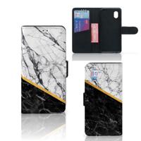 Alcatel 1B (2020) | Bookcase | Marmer Wit Zwart - Origineel Cadeau Man - thumbnail