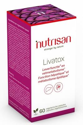 Nutrisan Livatox Leverfunctie & Vetmetabolisme 60Capsules Nutrisan Livatox Leverfunctie & Vetmetabolisme 60Capsules