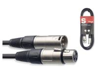 Stagg SMC-6 meter lange XLR (m) -XLR (f) microfoon-naar-mixerkabel, zwart - thumbnail