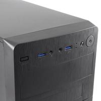 ATX Semi-toren BehuizingCoolBox MPC-28 Zwart - thumbnail