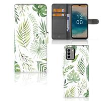 Nokia G22 Hoesje Leaves - thumbnail