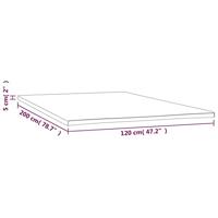 VidaXL Dekmatras 120x200x5 cm - thumbnail