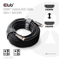 CLUB3D HDMITM Hybrid AOC Cable 8K60Hz/4K120Hz 50m - thumbnail